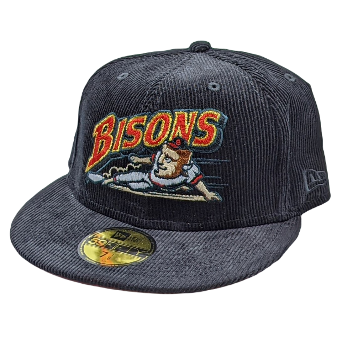 New Era 59Fifty Buffalo Bisons Black Corduroy Fitted Hat