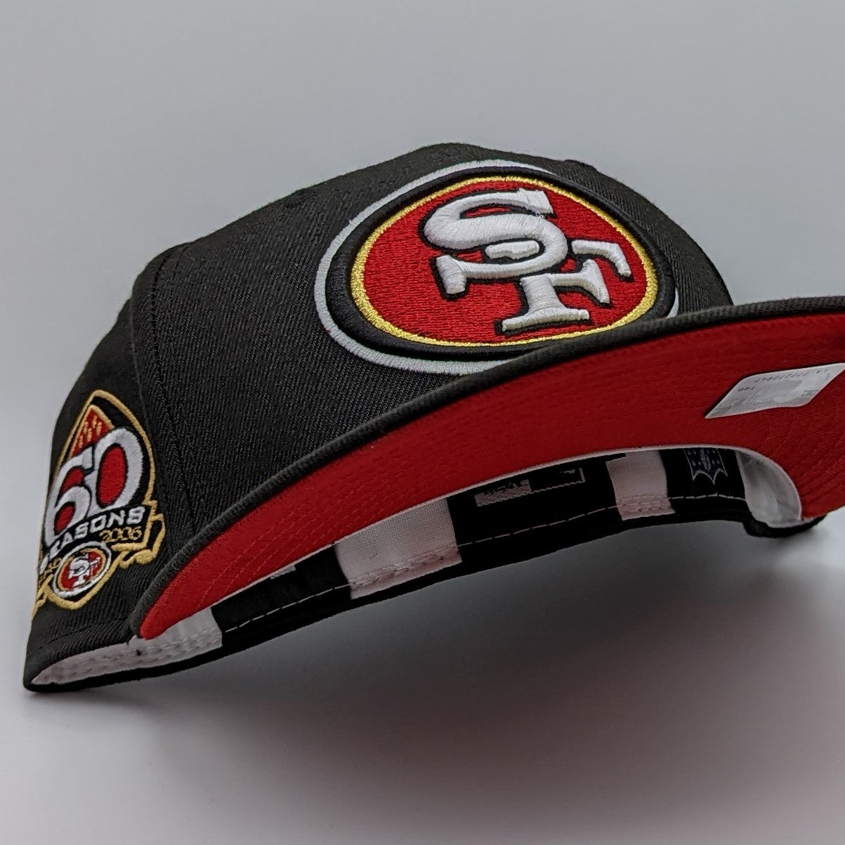 New Era 59Fifty San Francisco 49ers 60th Anniversary Patch Fitted Hat