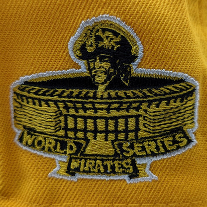 Mustard Pittsburgh Pirates Black Visor Green Bottom 1971 World Series Side Patch 59FIFTY Day New Era 59FIFTY Fitted 71/8
