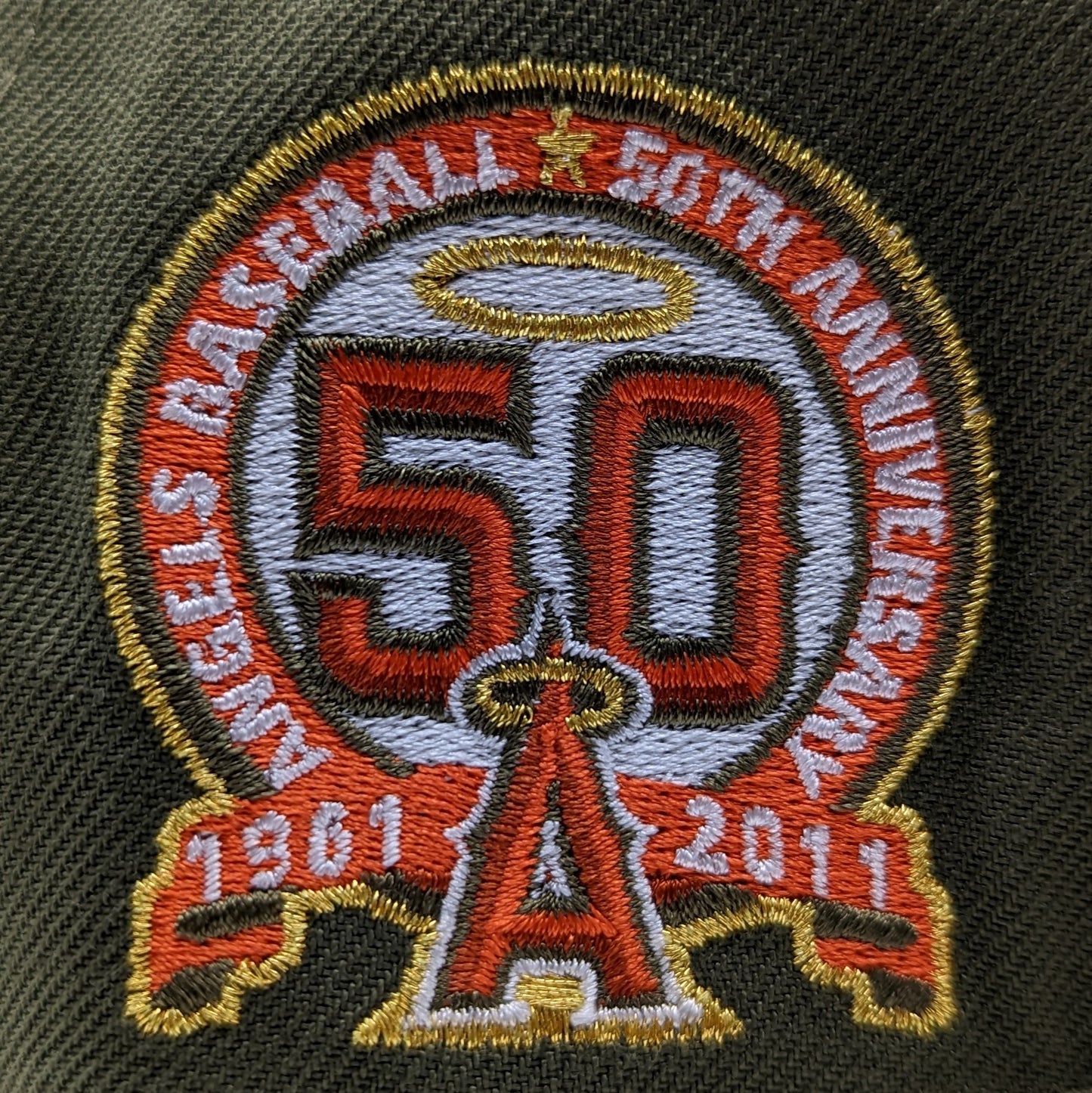 New Era 59Fifty Anaheim Angels 50th Anniversary Patch Fitted Hat