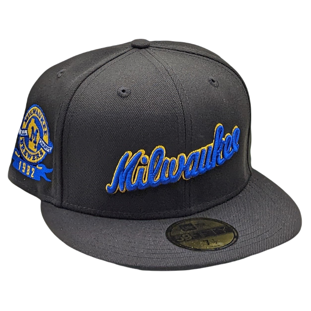 New Era 59Fifty Milwaukee Brewers 1982 American League Champions Patch Fitted Hat