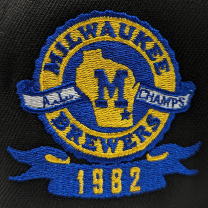 Milwaukee Brewers 1982 World Series New Era 59Fifty Fitted Hat (GITD Purple  Mint Under Brim)