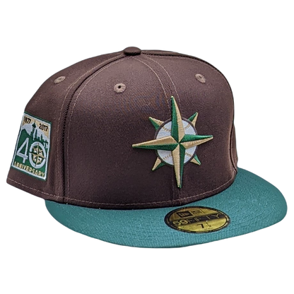 New Era 59Fifty Seattle Mariners 40th Anniversary Patch Fitted Hat