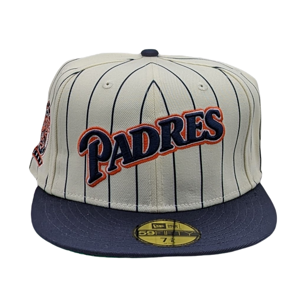 New Era 59Fifty San Diego Padres 25th Anniversary Patch Pinstripe Heroes Fitted Hat