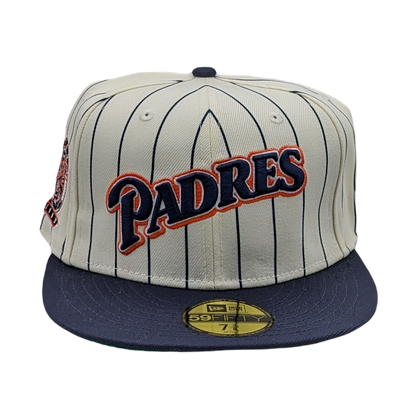 New Era 59Fifty San Diego Padres 25th Anniversary Patch Pinstripe Hero –  402Fitted