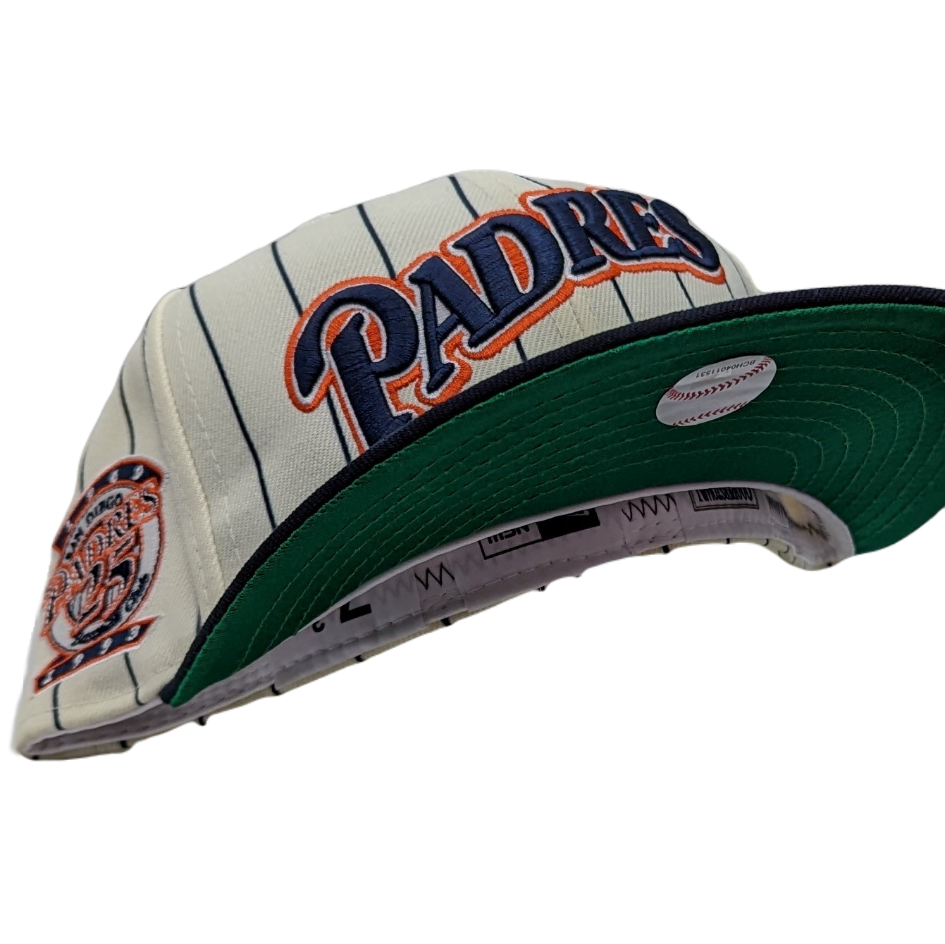 New Era 59Fifty San Diego Padres 25th Anniversary Patch Pinstripe Heroes Fitted Hat