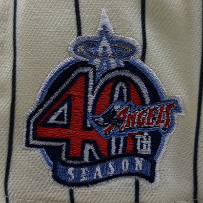 New Era 59Fifty Anaheim Angels 40th Anniversary Patch Pinstripe