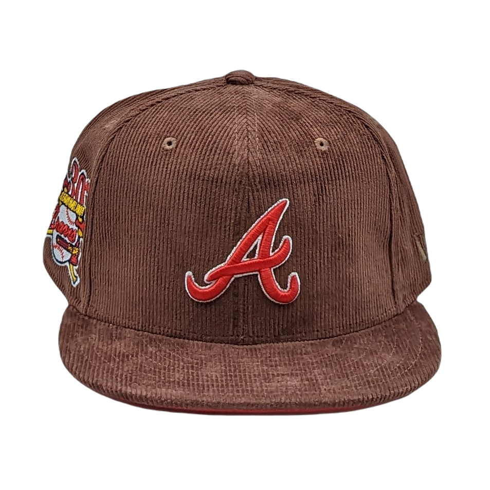 New Era 59Fifty Atlanta Braves 30th Season in Atlanta Patch Corduroy Fitted Hat