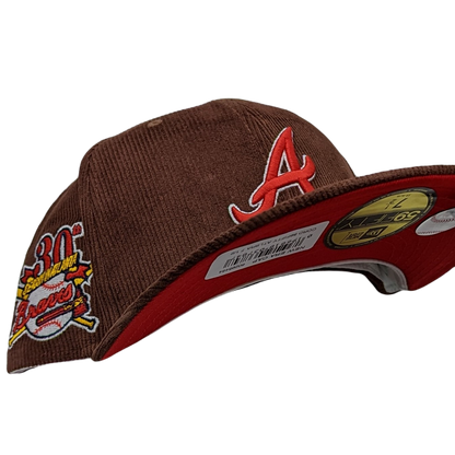 New Era 59Fifty Atlanta Braves 30th Season in Atlanta Patch Corduroy Fitted Hat
