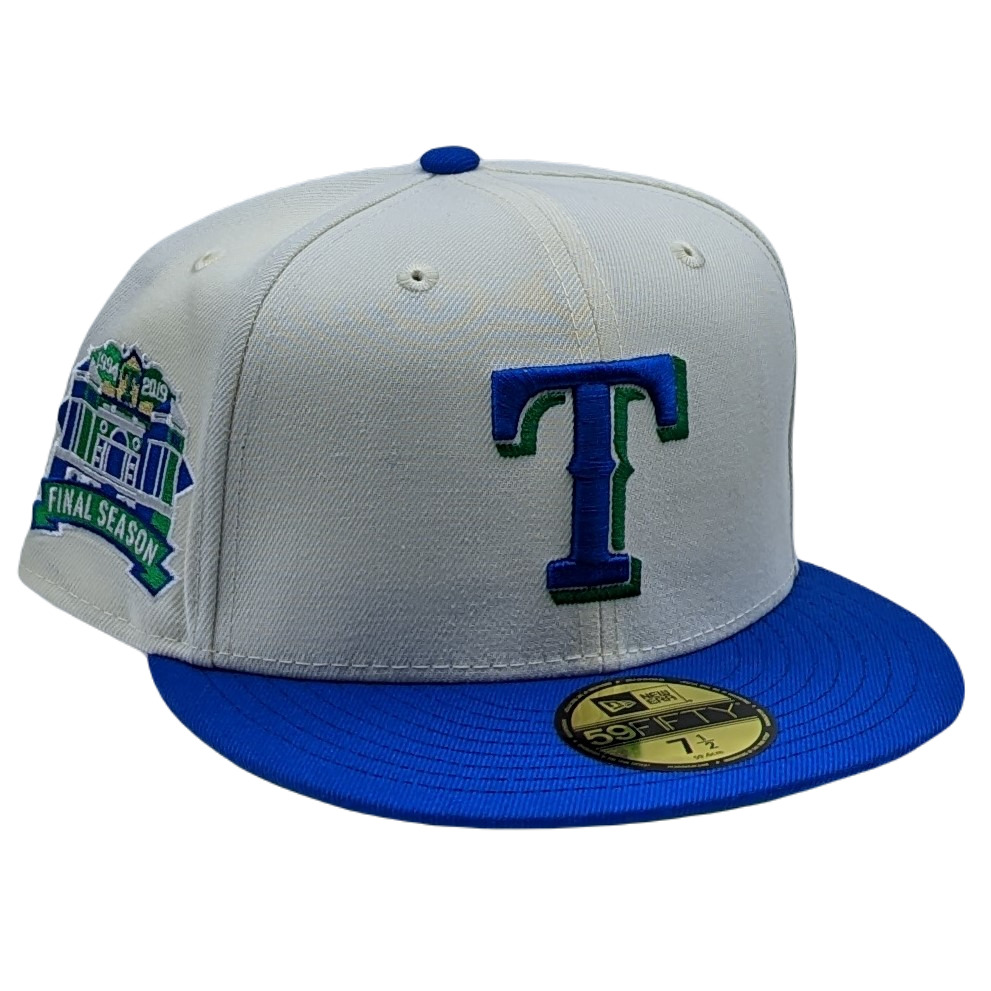 New Era 59Fifty Texas Rangers 2019 Final Season Patch Fitted Hat