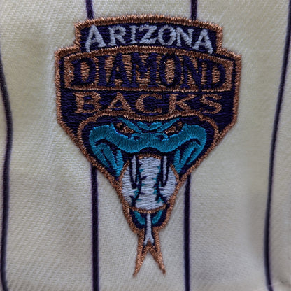 New Era 59Fifty Arizona Diamondbacks Pinstripe Heroes Script Logo Fitted Hat