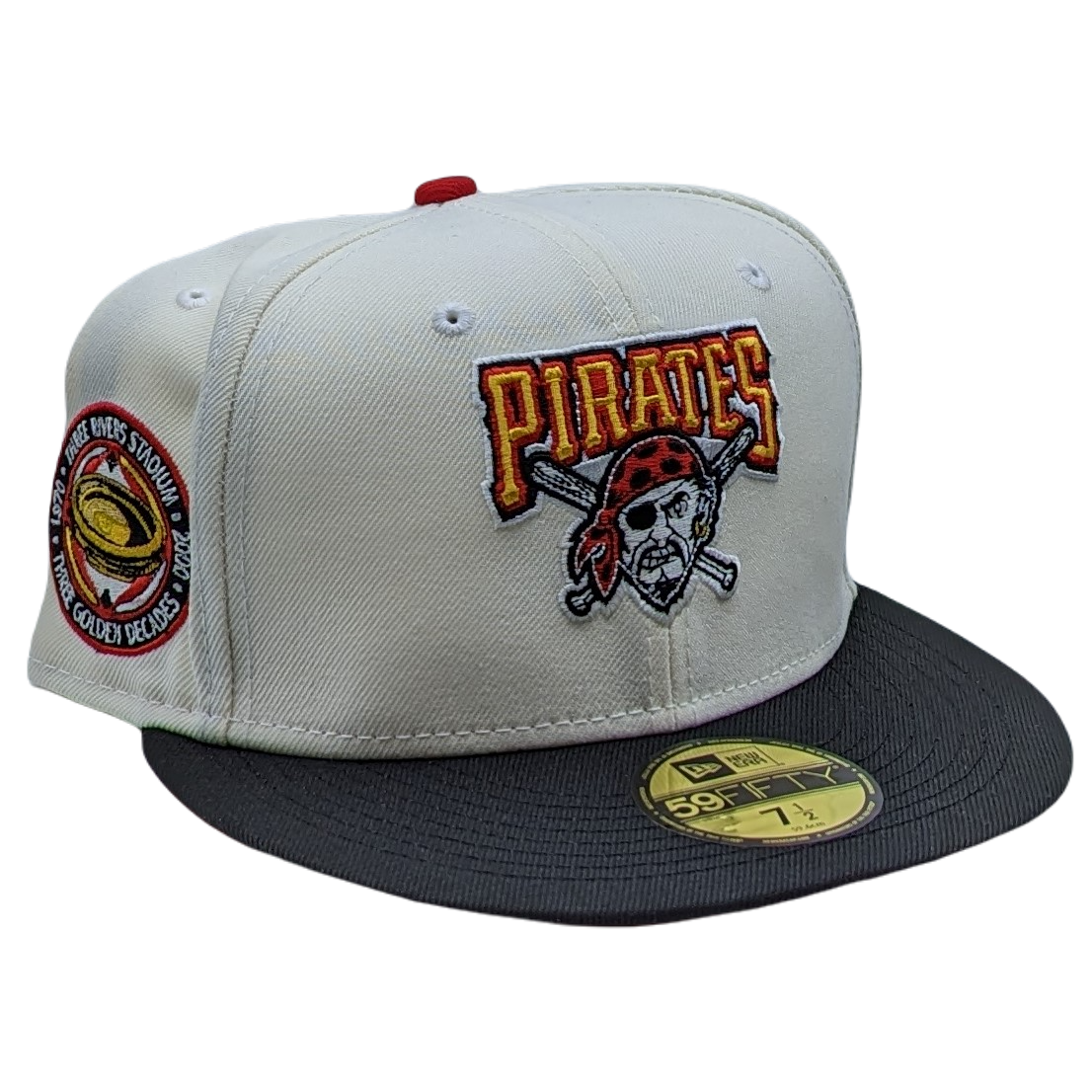 New Era 59Fifty Pittsburgh Pirates Three Golden Decades Patch Fitted Hat