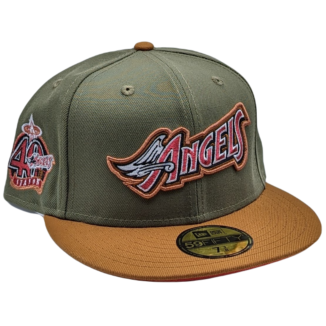 New Era 59Fifty Anaheim Angels 40th Anniversary Patch Fitted Hat